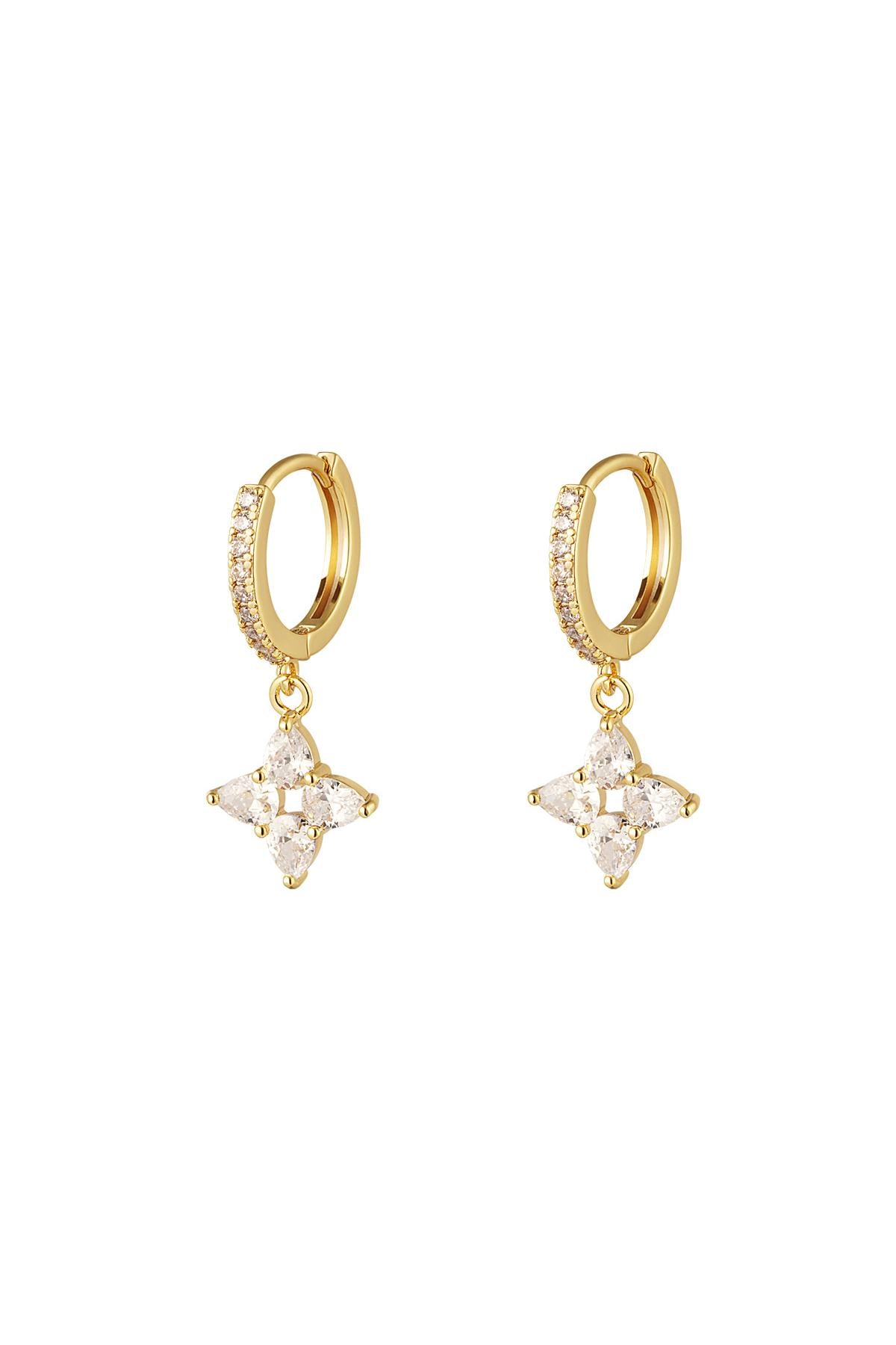 Oorbellen Diamond Star goud